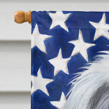 Load image into Gallery viewer, Bearded Collie American Flag Flag Canvas House Size CK6423CHF