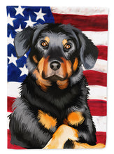 Load image into Gallery viewer, Beauceron American Flag Garden Flag - Outdoor Decorative Yard Flag CK6424GF