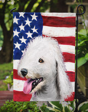 Load image into Gallery viewer, Bedlington Terrier American Flag Garden Flag - Outdoor Decorative Yard Flag CK6425GF