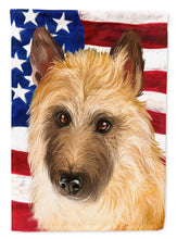 Load image into Gallery viewer, Belgian Laekenois American Flag Garden Flag - Outdoor Decorative Yard Flag CK6427GF