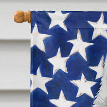 Load image into Gallery viewer, Berger Blanc Suisse American Flag Flag Canvas House Size CK6431CHF