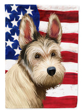 Load image into Gallery viewer, Berger Picard Dog American Flag Flag Canvas House Size CK6432CHF