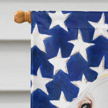 Load image into Gallery viewer, Billy Dog American Flag Flag Canvas House Size CK6435CHF
