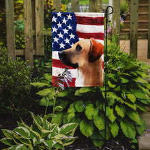 Load image into Gallery viewer, Black Mouth Cur Dog American Flag Garden Flag - Outdoor Decorative Yard Flag CK6436GF