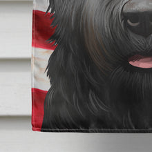 Load image into Gallery viewer, Black Russian Terrier American Flag Flag Canvas House Size CK6438CHF