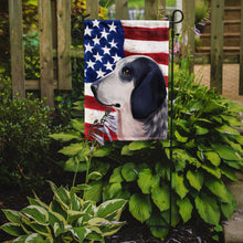 Load image into Gallery viewer, Bleu de Gascogne Dog American Flag Garden Flag - Outdoor Decorative Yard Flag CK6439GF