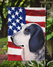 Load image into Gallery viewer, Bleu de Gascogne Dog American Flag Garden Flag - Outdoor Decorative Yard Flag CK6439GF