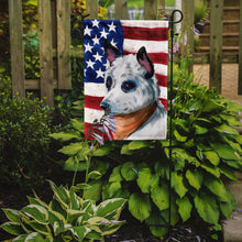 Load image into Gallery viewer, Blue Heeler Dog American Flag Garden Flag - Outdoor Decorative Yard Flag CK6441GF