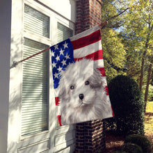 Load image into Gallery viewer, Bolognese Dog American Flag Flag Canvas House Size CK6446CHF