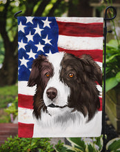 Load image into Gallery viewer, Border Collie Dog American Flag Garden Flag - Outdoor Decorative Yard Flag CK6447GF