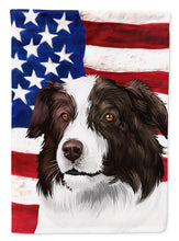 Load image into Gallery viewer, Border Collie Dog American Flag Garden Flag - Outdoor Decorative Yard Flag CK6447GF