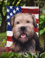 Load image into Gallery viewer, Border Terrier Dog American Flag Garden Flag - Outdoor Decorative Yard Flag CK6448GF
