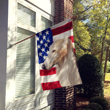 Load image into Gallery viewer, Borzoi Dog American Flag Flag Canvas House Size CK6449CHF