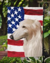 Load image into Gallery viewer, Borzoi Dog American Flag Garden Flag - Outdoor Decorative Yard Flag CK6449GF