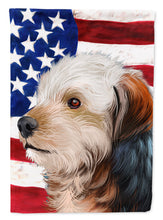 Load image into Gallery viewer, Bosnian Coarse-haired Hound American Flag Flag Canvas House Size CK6450CHF