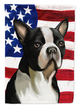 Load image into Gallery viewer, Boston Terrier Dog American Flag Flag Canvas House Size CK6451CHF