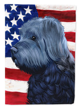 Load image into Gallery viewer, Bouvier des Flandres American Flag Flag Canvas House Size CK6453CHF