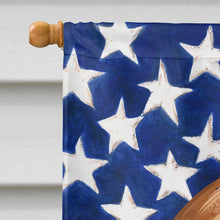 Load image into Gallery viewer, Bracco Italiano Dog American Flag Flag Canvas House Size CK6456CHF