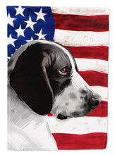 Load image into Gallery viewer, Braque d'Auvergne Dog American Flag Flag Canvas House Size CK6457CHF