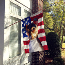 Load image into Gallery viewer, Brazilian Terrier Dog American Flag Flag Canvas House Size CK6460CHF