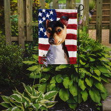 Load image into Gallery viewer, Brazilian Terrier Dog American Flag Garden Flag - Outdoor Decorative Yard Flag CK6460GF