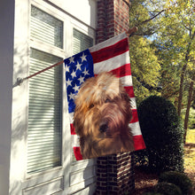 Load image into Gallery viewer, Briard Dog American Flag Flag Canvas House Size CK6461CHF