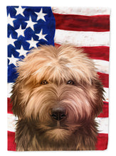 Load image into Gallery viewer, Briard Dog American Flag Flag Canvas House Size CK6461CHF