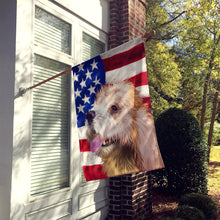 Load image into Gallery viewer, Briquet Griffon Vendeen American Flag Flag Canvas House Size CK6462CHF