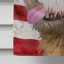 Load image into Gallery viewer, Briquet Griffon Vendeen American Flag Flag Canvas House Size CK6462CHF