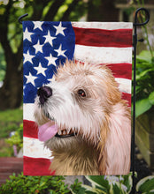 Load image into Gallery viewer, Briquet Griffon Vendeen American Flag Garden Flag - Outdoor Decorative Yard Flag CK6462GF