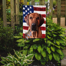 Load image into Gallery viewer, Broholmer Dog American Flag Garden Flag - Outdoor Decorative Yard Flag CK6463GF