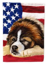 Load image into Gallery viewer, Bucovina Shepherd Dog American Flag Flag Canvas House Size CK6465CHF
