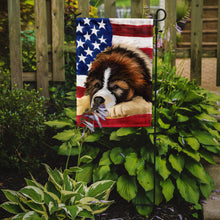 Load image into Gallery viewer, Bucovina Shepherd Dog American Flag Garden Flag - Outdoor Decorative Yard Flag CK6465GF