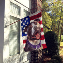 Load image into Gallery viewer, Bull Terrier Dog American Flag Flag Canvas House Size CK6467CHF