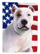 Load image into Gallery viewer, Bully Kutta Dog American Flag Flag Canvas House Size CK6470CHF
