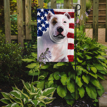 Load image into Gallery viewer, Bully Kutta Dog American Flag Garden Flag - Outdoor Decorative Yard Flag CK6470GF