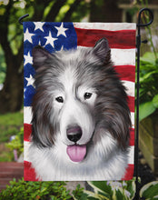 Load image into Gallery viewer, Canadian Eskimo Dog American Flag Garden Flag - Outdoor Decorative Yard Flag CK6473GF