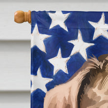 Load image into Gallery viewer, Catahoula Leopard Dog American Flag Flag Canvas House Size CK6479CHF