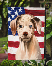 Load image into Gallery viewer, Catahoula Leopard Dog American Flag Garden Flag - Outdoor Decorative Yard Flag CK6479GF