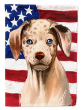 Load image into Gallery viewer, Catahoula Leopard Dog American Flag Garden Flag - Outdoor Decorative Yard Flag CK6479GF