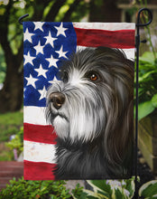 Load image into Gallery viewer, Catalan Sheepdog Dog American Flag Garden Flag - Outdoor Decorative Yard Flag CK6480GF