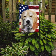 Load image into Gallery viewer, Central Asian Shepherd Dog American Flag Garden Flag - Outdoor Decorative Yard Flag CK6483GF