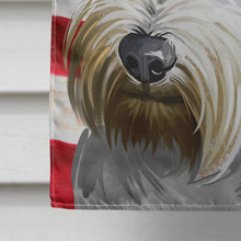 Load image into Gallery viewer, Cesky Terrier Dog American Flag Flag Canvas House Size CK6485CHF