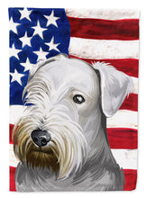 Load image into Gallery viewer, Cesky Terrier Dog American Flag Garden Flag - Outdoor Decorative Yard Flag CK6485GF