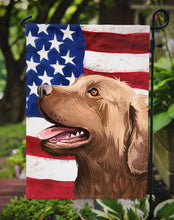 Load image into Gallery viewer, Chesapeake Bay Retriever American Flag Garden Flag - Outdoor Decorative Yard Flag CK6486GF