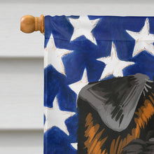 Load image into Gallery viewer, Collie Rough Dog American Flag Flag Canvas House Size CK6492CHF
