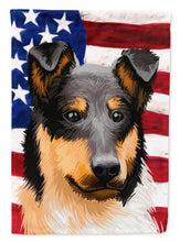 Load image into Gallery viewer, Collie Rough Dog American Flag Flag Canvas House Size CK6492CHF