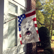 Load image into Gallery viewer, Coton de Tulear Dog American Flag Flag Canvas House Size CK6495CHF