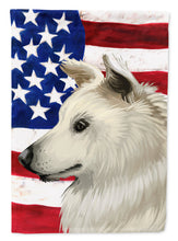 Load image into Gallery viewer, Cretan Hound Dog American Flag Garden Flag - Outdoor Decorative Yard Flag CK6496GF