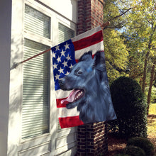 Load image into Gallery viewer, Croatian Sheepdog Dog American Flag Flag Canvas House Size CK6497CHF
